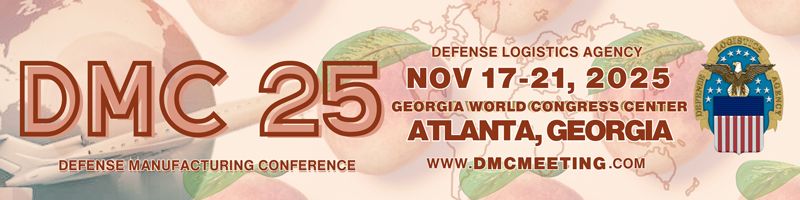 An infographic for Defense Manufacturing Conference 2025.