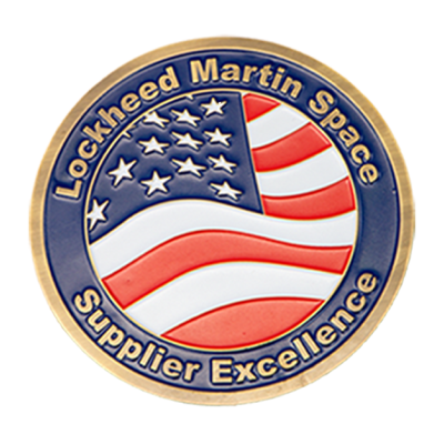 Aerobotix was awarded the Business in Excellence award, a challenge coin, by Lockheed Martin Space divisiion.