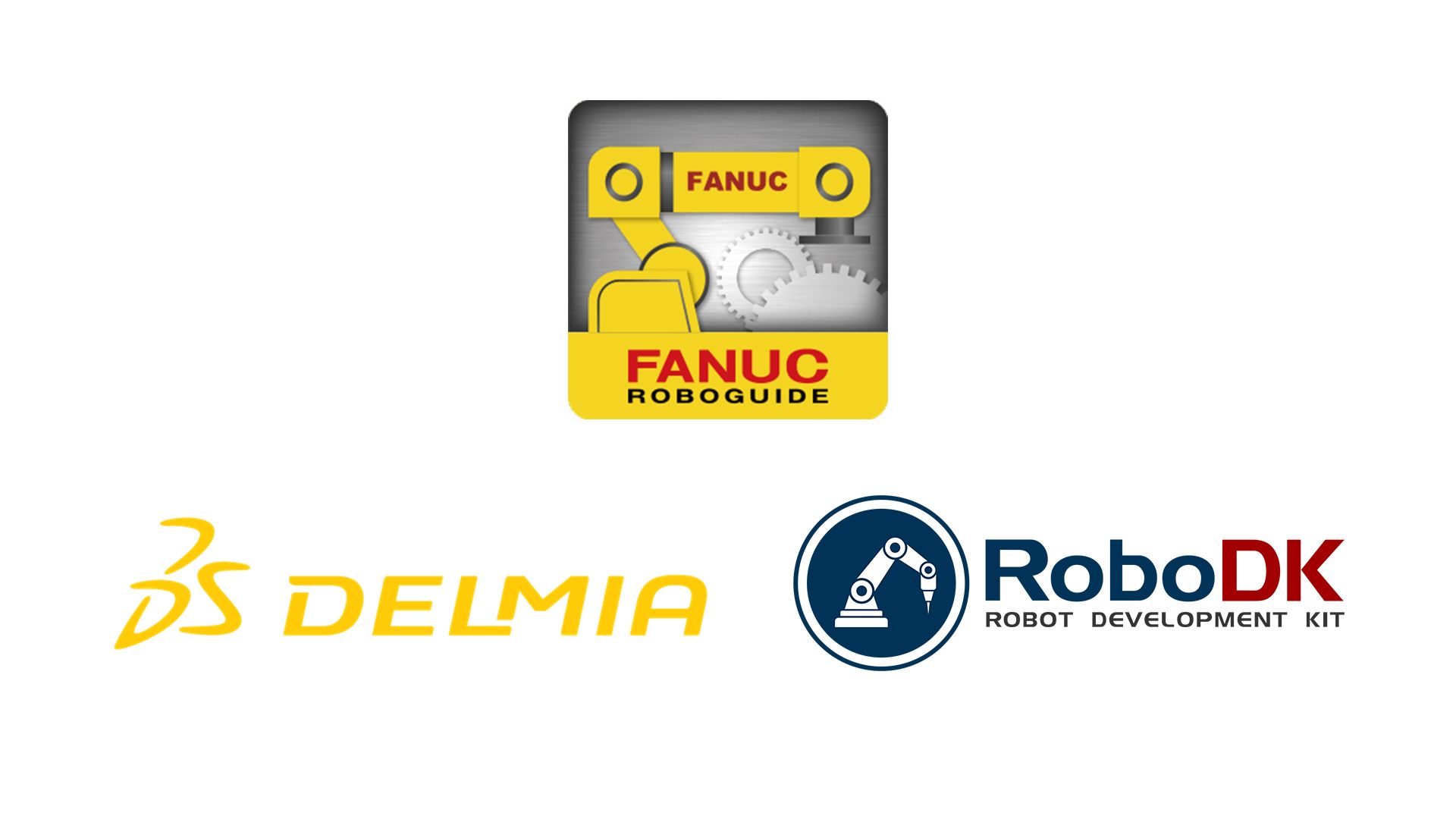 Aerobotix provides system deliverables for the following programs: FANUC Roboguide, Delmia, and RoboDK.