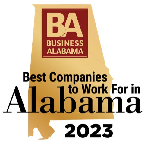 Best Companies to Work For in Alabama 2023 program logo.