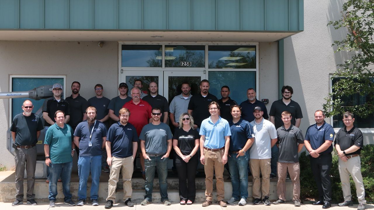 Aerobotix has more than 60 team members, some of whom are pictured at the company’s Huntsville, Alabama headquarters.